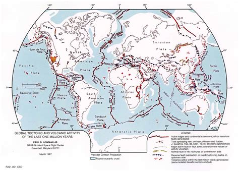 Global Tectonic and Volcanic Activity of the Last One Million Years