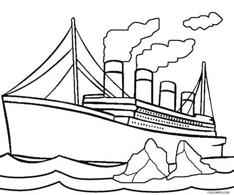 Printable Titanic Coloring Pages For Kids