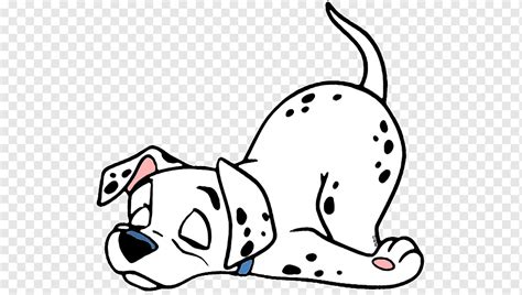 Perro dálmata perdita cachorro dibujo, cansado, blanco, mamífero, animales png | PNGWing