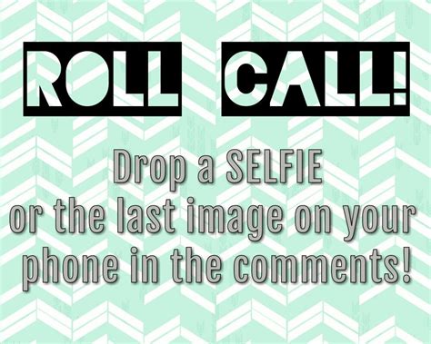 Roll Call... drop a selfie Online party, Facebook party, mojisocial ...