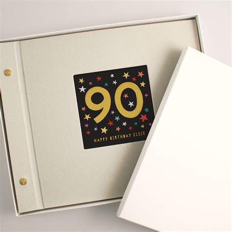 Personalised 90th Birthday Photo Album By Made By Ellis | notonthehighstreet.com