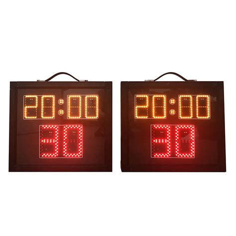 Indoor Aluminum Basketball Shot Clock , Multi Sport Scoreboard With Game Time