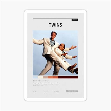 "TWINS movie poster 1988, comedy" Sticker for Sale by LifeOnTheStage ...