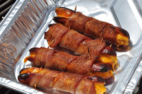 Bacon-Wrapped Cheese Dogs - Cookies Food Products Inc.