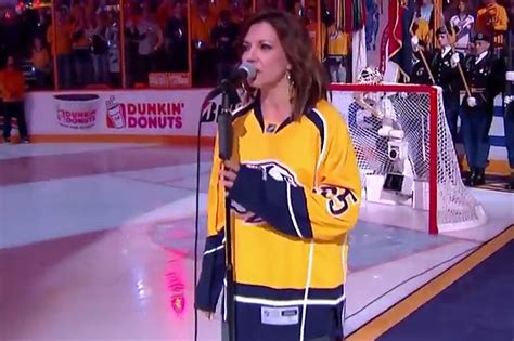 Martina McBride Sings the National Anthem at Predators Game