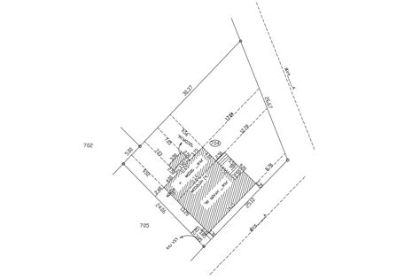 Download Land Plotting Design And Dimension CAD Drawing - Cadbull