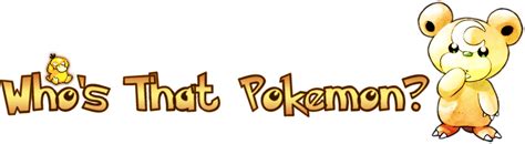 Who's That Pokemon? - General Pokémon Forum - Neoseeker Forums