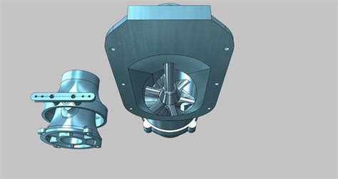 Download STL file Water Jet Propulsion Pump Unit Hamilton Water Jet ...