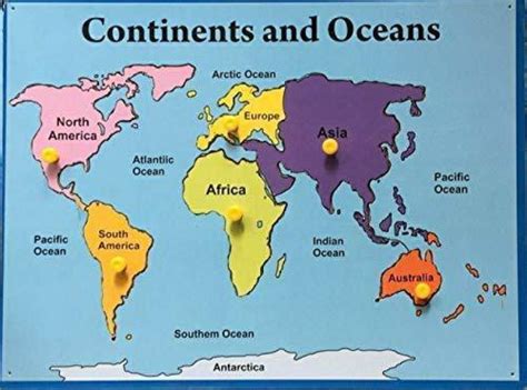 Printable Map Of All The Oceans And Continents Twinkl USA, 41% OFF