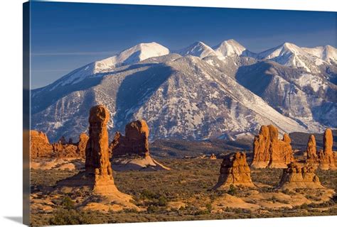 Utah, La Sal Mountains from Arches National Park Wall Art, Canvas Prints, Framed Prints, Wall ...