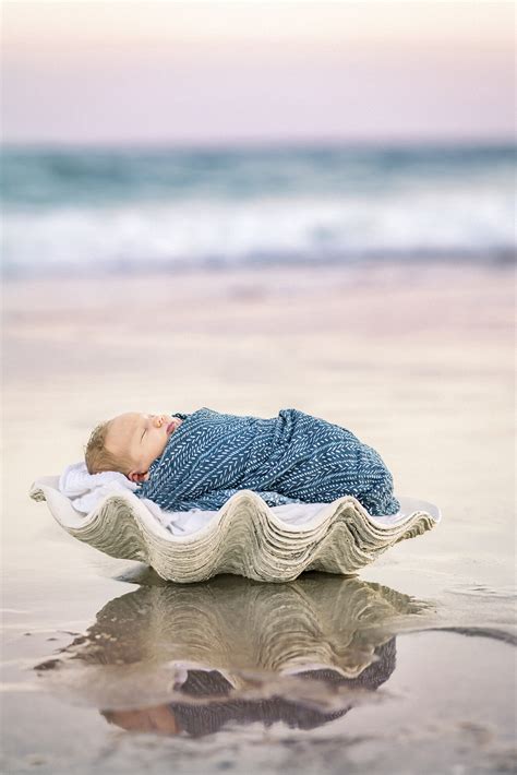 Outdoor Beach Newborn Photos - Topsail Island — Beach Photo - Topsail Island Photographer