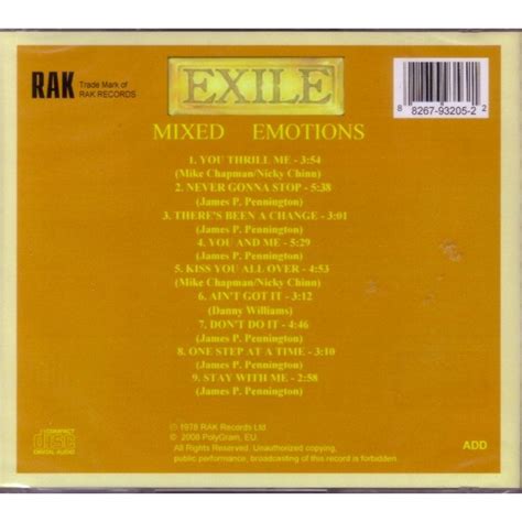 MIXED EMOTIONS by EXILE, CD with musicshop