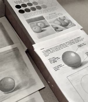 Shading a Sphere Worksheet - Middle School Art - Sub Plan - High School Project | High school ...