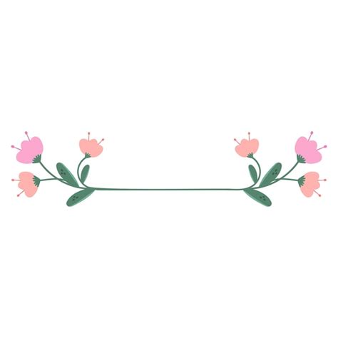 Premium Vector | Decorative spring flowers element