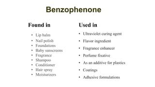 Benzophenone & Butylated Compounds | PPT