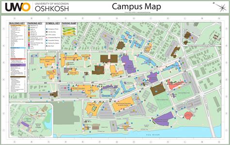 University of Wisconsin - Oshkosh Campus Map - Ontheworldmap.com