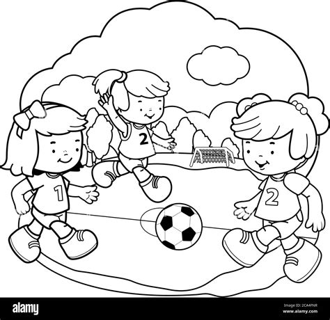 Kids playground drawing Black and White Stock Photos & Images - Alamy