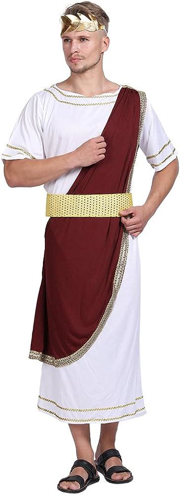 Get cheap goods online Greek God Costume White Roman Toga Adult Toga Costume Tunic with Leaf ...