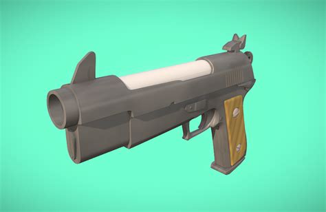 Download STL file Fortnite Handgun • Model to 3D print ・ Cults