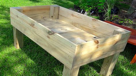 How To Make A Wooden Planter Box With Legs - Image to u