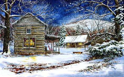 William Mangum - "Mast Farm Inn" Fine Art Landscape, Winter Landscape, Landscape Paintings ...