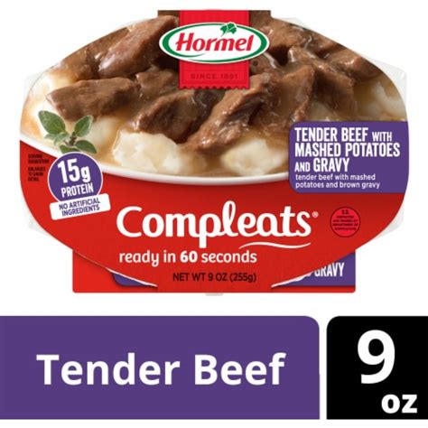 Hormel® Compleats® Tender Beef with Mashed Potatoes & Gravy Microwave Meal, 9 oz - Pick ‘n Save