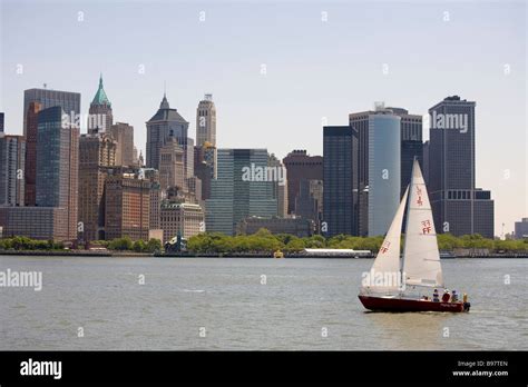 Panorama of Manhattan skyline Stock Photo - Alamy