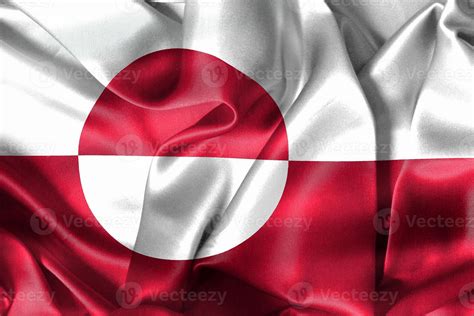 Greenland flag - realistic waving fabric flag 12890534 Stock Photo at Vecteezy