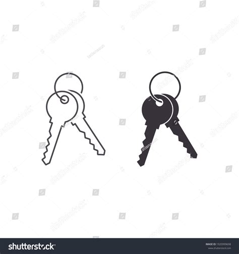 Keys Icon Vector Isolated Key Silhouette Stock Vector (Royalty Free) 1920999698 | Shutterstock