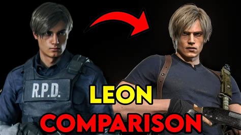 Leon Character Model COMPARISON (Resident Evil 2 Remake VS Resident ...