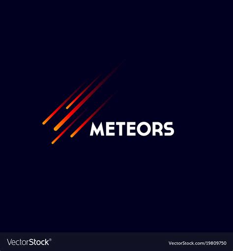 Meteors or comet logo Royalty Free Vector Image