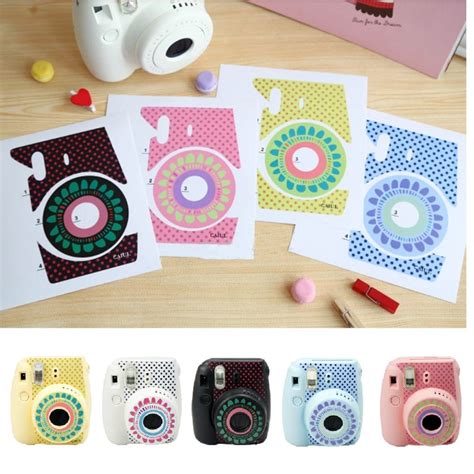 Cute Floral Stickers Decoration Polaroid Fuji Film Instax Mini 8 Camera ...