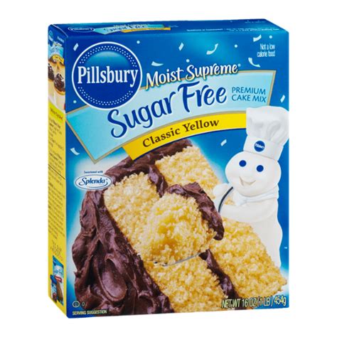 Pillsbury Moist Supreme Sugar Free Premium Cake Mix Classic Yellow ...