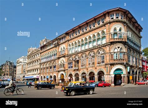 Old buildings of British period on Veer Nariman Road Fort Bombay Mumbai Maharashtra India Stock ...