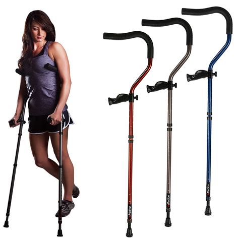 Millennial Medical In-Motion Pro Ergonomic Folding Crutch - size Tall (5'7" - 796972441292 | eBay