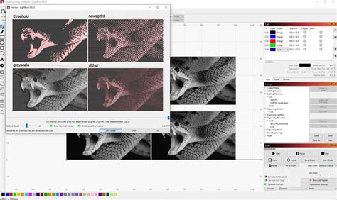 Lightburn software getting started - parameters, settings.