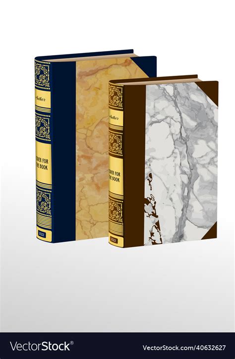 Old book cover design elements Royalty Free Vector Image