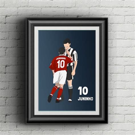 Juninho - Middlesbrough Art Print - Retro Football Poster