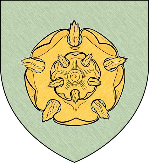 Coat of arms of House Tyrell by thehive1948 on DeviantArt