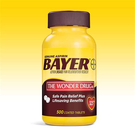 Genuine Bayer Aspirin 325 mg. 500 Coated Tablets - Walmart.com - Walmart.com