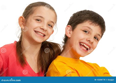 Laughing kids stock photo. Image of female, friends, girl - 15208778