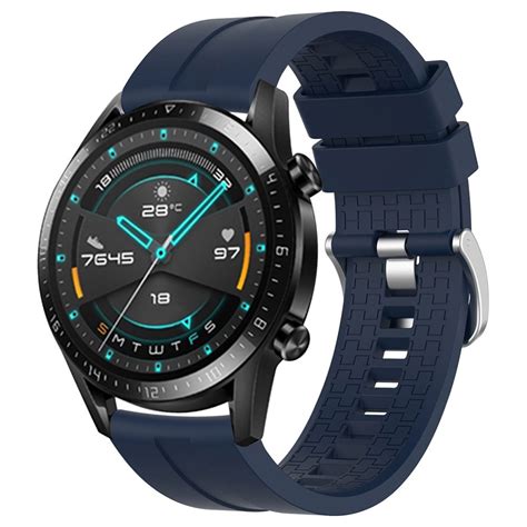 Replacement Watch Band For Huawei GT 2 46MM Silicon Strap Blue