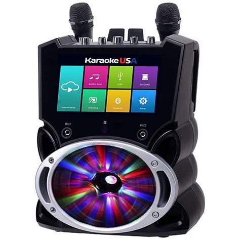 Karaoke USA Complete Wi-Fi Bluetooth Karaoke Machine with 9" Touch Screen