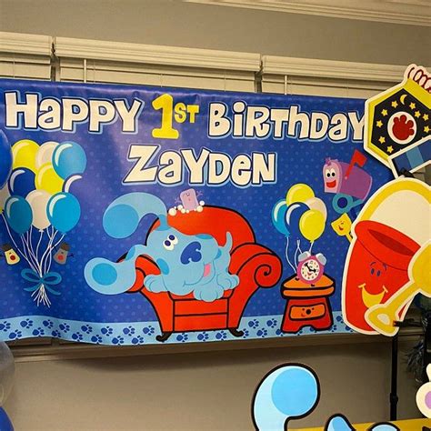 Blue's Clues Birthday Banner Blue's Clues Party - Etsy | Custom vinyl ...