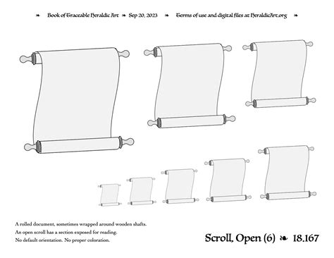 Scroll - Traceable Heraldic Art