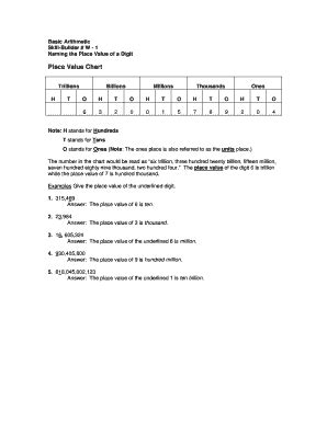 Fillable Online Basic Arithmetic Fax Email Print - pdfFiller