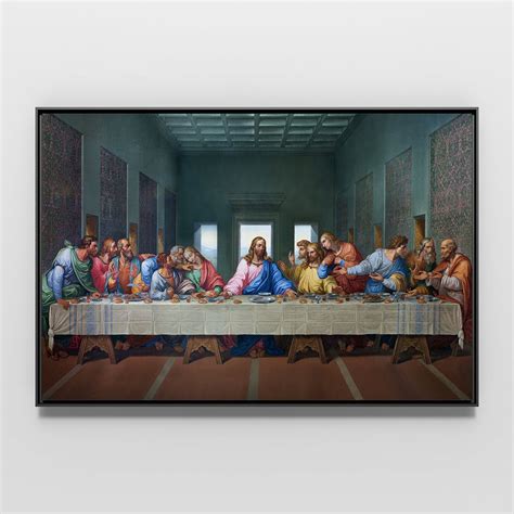 Quadro Santa Ceia de Leonardo Da Vinci in 2021 | Last supper, Wall art ...