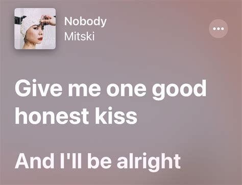 mitski, nobody