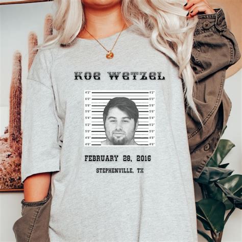 Koe Wetzel Mug Shot Tshirt - Etsy