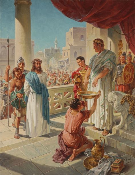 Pontius Pilate washes his hands to protect himself from Coronavirus (33 ...